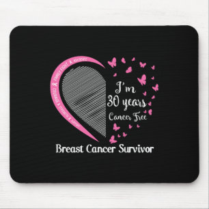 30 Years Cancer Free Breast Cancer Survivor Family Mouse Pad