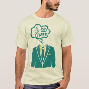 30 years costume birthday tie bubble candle T-Shirt