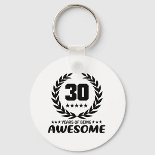 30 Years of being Awesome Key Ring
