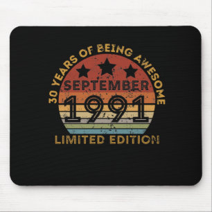 30 Years Of Being Awesome September 1991 Mouse Pad