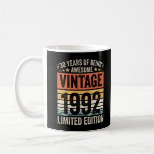 30 Years Of Being Awesome Vintage 1992 Coffee Mug