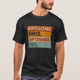 30 Years Old Awesome Since September 1992 30th Bi T-Shirt