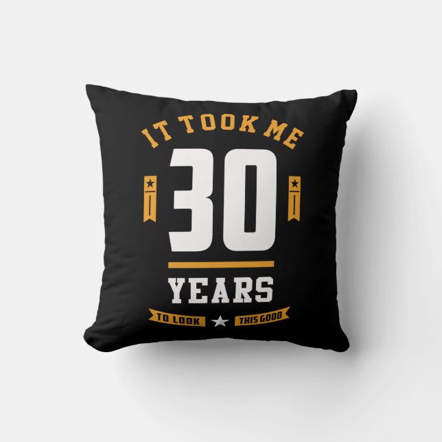 30 Years Old Birthday Gift Cushion (Front)