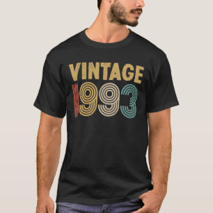 30 Years Old Born In 1993 Vintage 30th Birthday T-Shirt