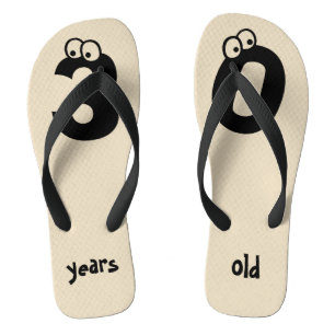 30 years old Funny Numbers Birthday Thongs