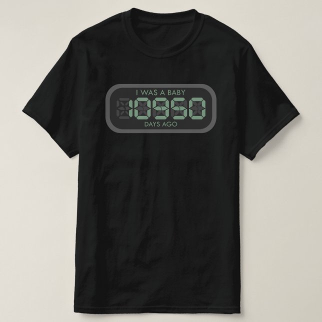 30 Years Old Funny T-Shirt (Design Front)