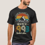 30 Years Old  March 1993 30th Birthday T-Shirt<br><div class="desc">30 Years Old  March 1993 30th Birthday</div>