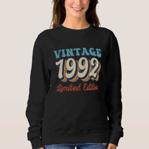 30 Years Old Vintage 1992 30th Birthday Sweatshirt