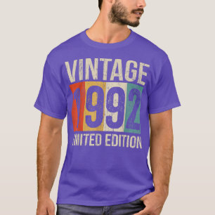 30 Years Old Vintage 1992 Limited Edition 30th Bir T-Shirt