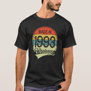 30 Years Old Vintage 1993 Made In 1993 30th Birth T-Shirt