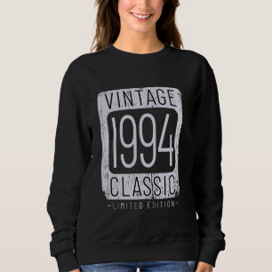 30 Years Old Vintage 1994 30th Birthday Decoration Sweatshirt