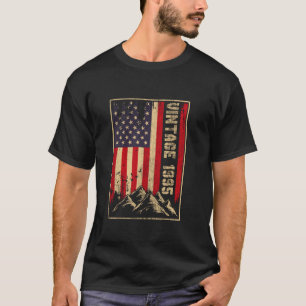 30 Years Old Vintage 1995 American Flag 30th Birth T-Shirt