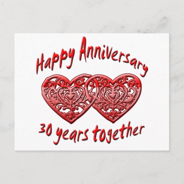30 Years Together Postcard (Front)