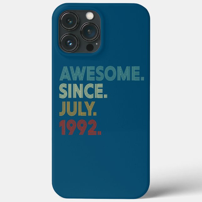 30 Yr Old 30th Birthday Decorations Awesome Since Case-Mate iPhone Case (Back)