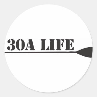30A LIFE "THE WATERMAN" CLASSIC ROUND STICKER