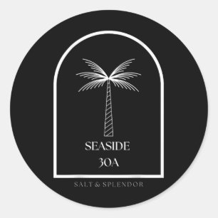 30a Seaside Florida Souvenir Vacation Graphic  Classic Round Sticker