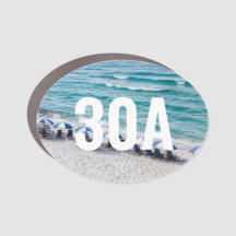 30A Umbrella Beach Car Magnet