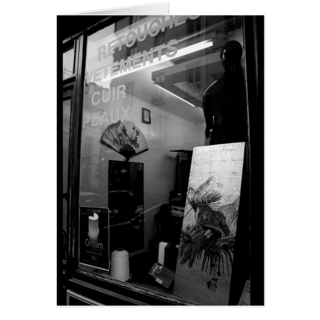 30ter Rue Gassendi Paris Black White Card (Front)