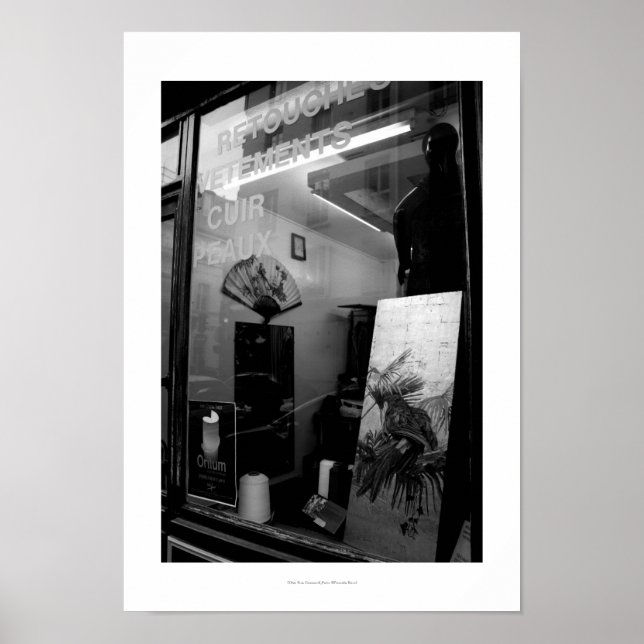 30ter Rue Gassendi Paris Black White Poster1 Poster (Front)