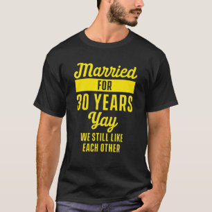 30Th 30 Year Wedding Anniversary Husband Wife T-Shirt