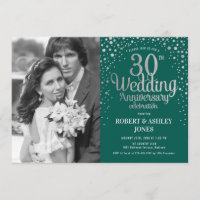 30th Anniversary - Emerald Green Silver Photo
