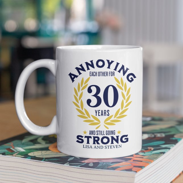 30th Anniversary Gift for couples Coffee Mug (Creator Uploaded)