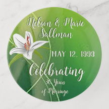 30th Anniversary Green Trinket Tray