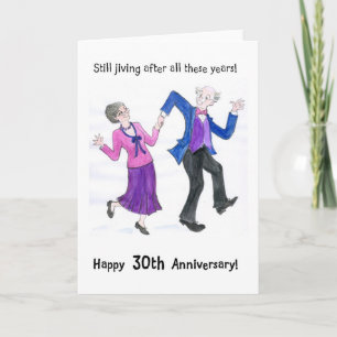 30th Anniversary Greeting Card