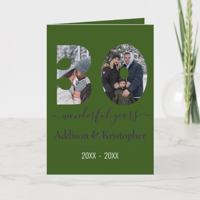 30th Anniversary Love Forever Photo Template (Front)