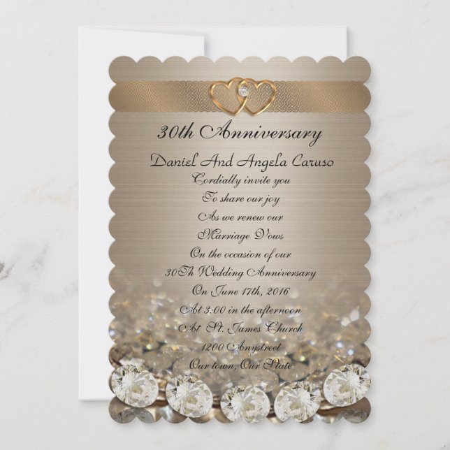 30th Anniversary Party Invitation (Front)