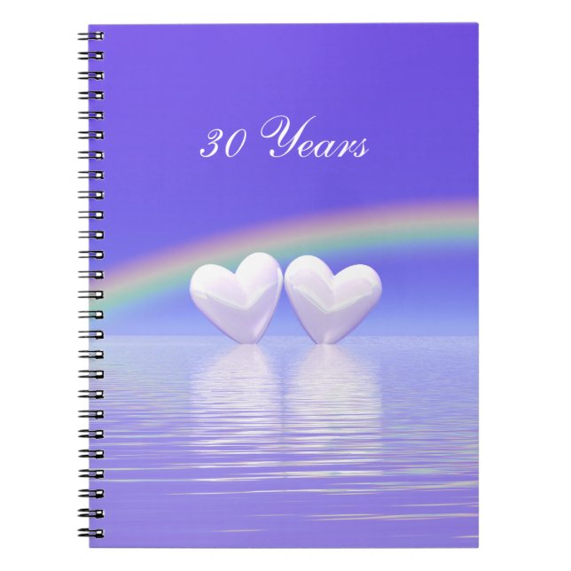30th Anniversary Pearl Hearts Notebook (Front)