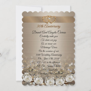 30th Anniversary vow renewal Invitation