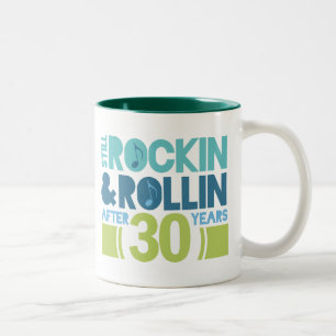 30th Anniversary Wedding Gift Two-Tone Coffee Mug