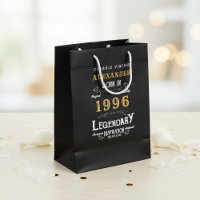 30th Birthday 1996 Add Name Legend Black Gold