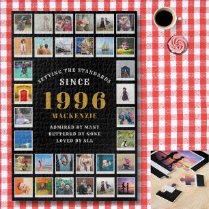 30th Birthday 1996 Family Memories Photo Collage Jigsaw Puzzle