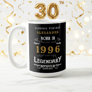 30th Birthday 1996 Legendary Retro Coffee Mug
