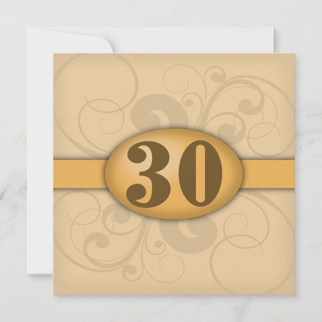 30th Birthday / Anniversary Party Invitation (Front)