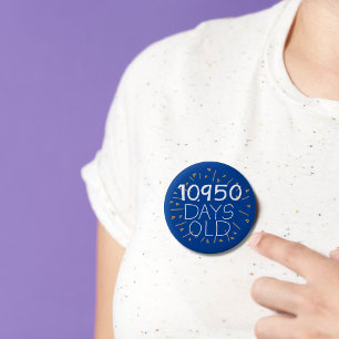 30th birthday badge age in days 30 years