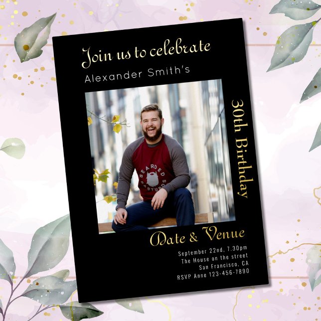 30th Birthday Black Gold (Creator Uploaded)