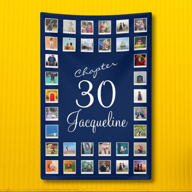 30th Birthday Blue Banner (Creator Uploaded)