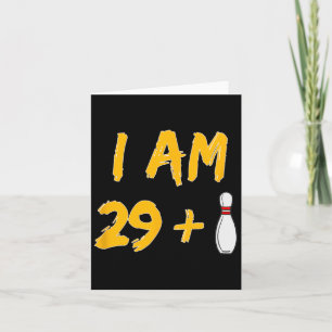 30th Birthday Bowling Shirt Bowler Gift Party  Card