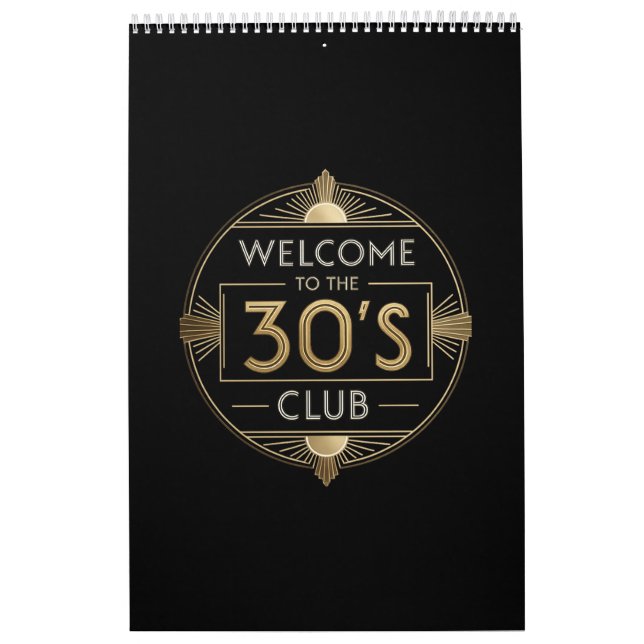 30th Birthday Calendar  (Cover)