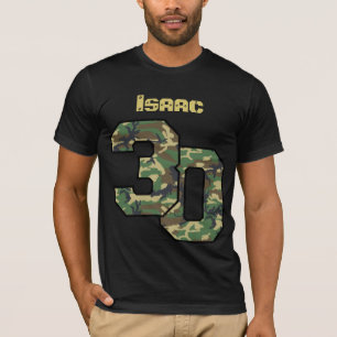 30th Birthday Camouflage Custom Name V034 T-Shirt