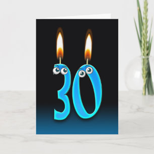30th Birthday Candles Card