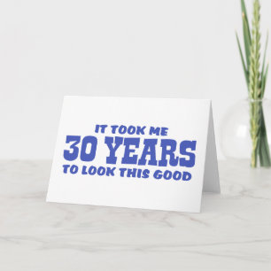 30th Birthday Card