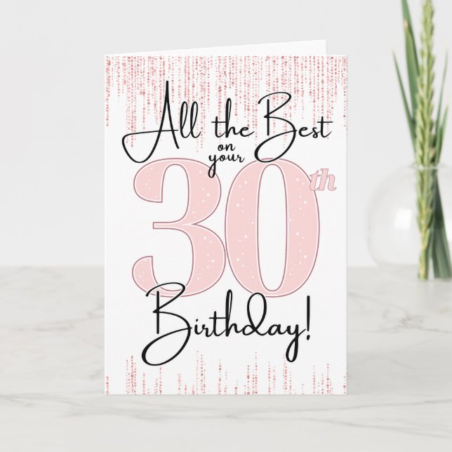 30th Birthday Card (Front)