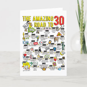 30th Birthday Card For Him or Her