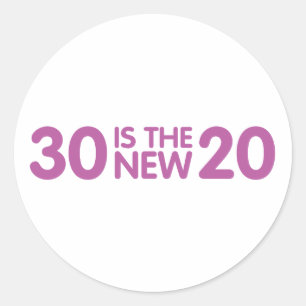 30th Birthday Classic Round Sticker