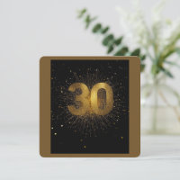 30th Birthday Confetti Invitation Dirty Thirty Ele