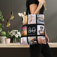30th birthday custom photo collage woman black